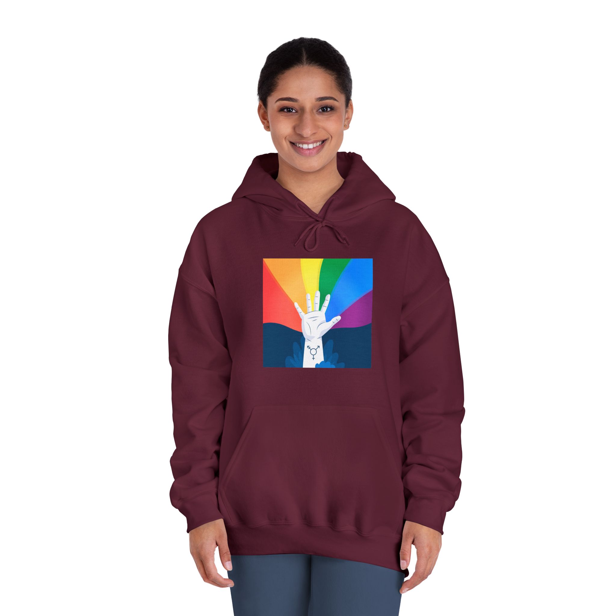 Pride Day Concept Unisex Dryblend Hooded Sweatshirt - Image 20
