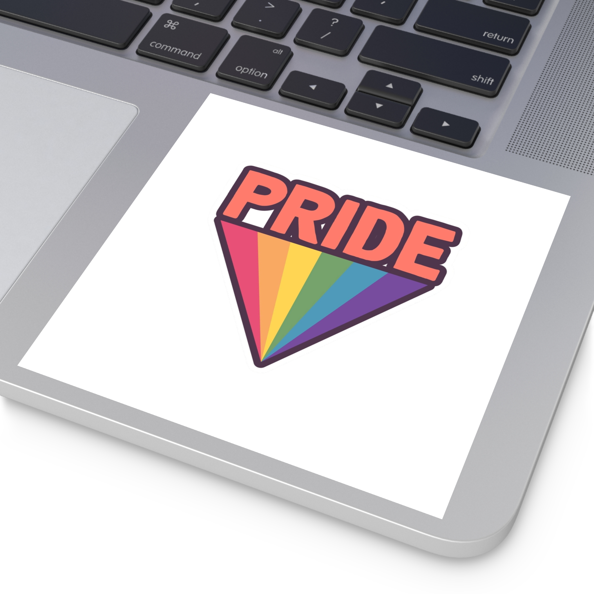 Pride With Rainbow(1) Laminate Stickers Square - Image 43
