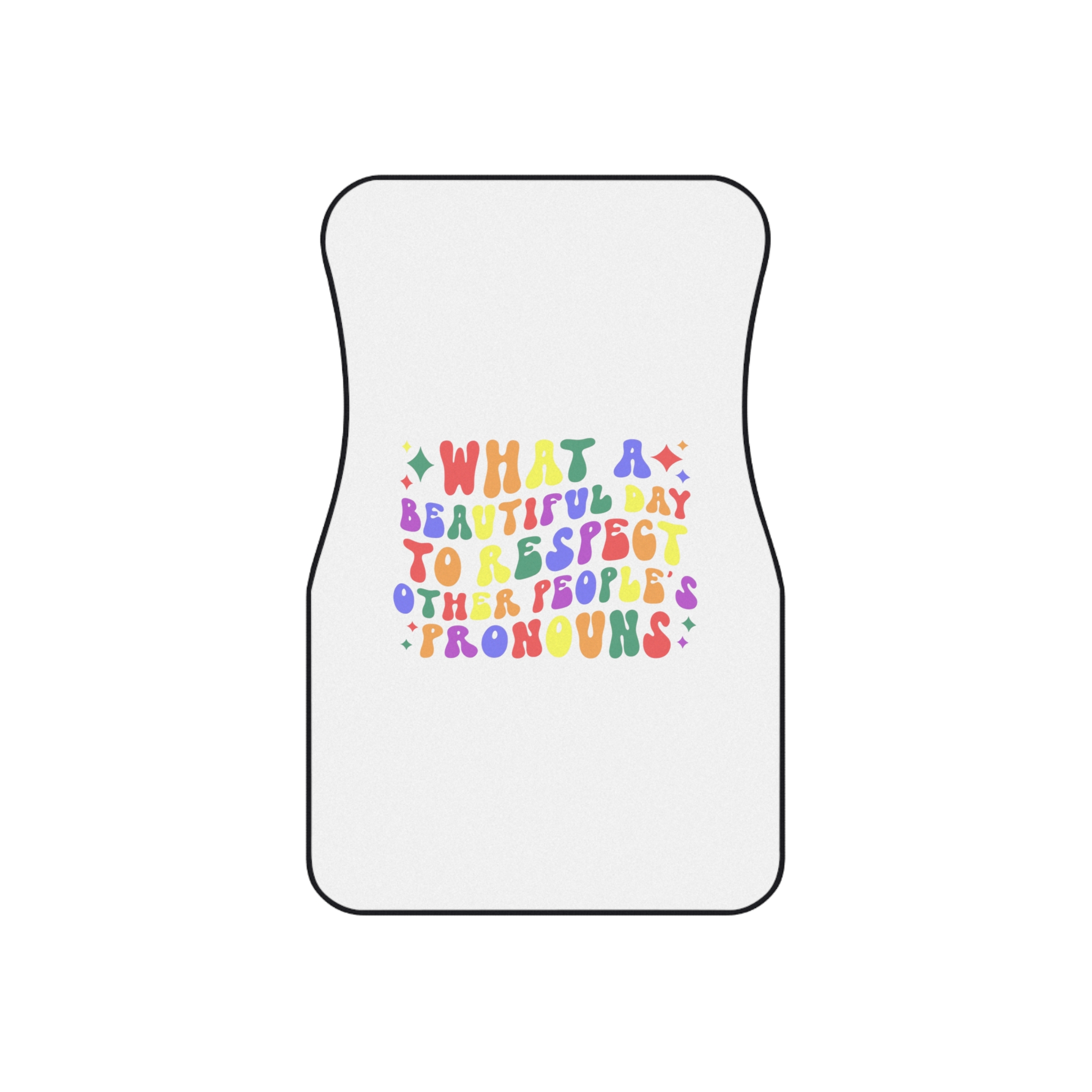 Pride Lgbt Gay Retro Tshirt Design(1) Car Mats Set Of 4 - Image 2
