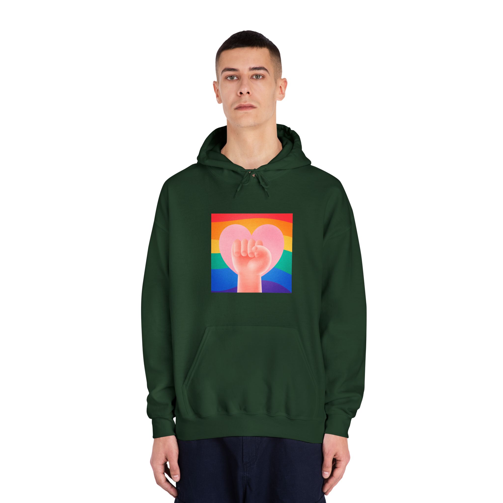 Pride Day Concept 2 Unisex Dryblend Hooded Sweatshirt - Image 23