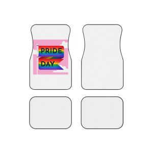 Pride Day Flag Illustration Car Mats Set Of 4