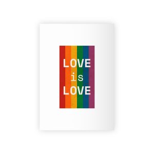 Rainbow With Love Is Love Concept Pride Month Gift Wrapping Paper Rolls 1pc