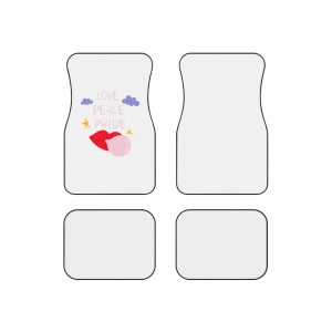 Pride Month Cartoon Funky Card Lgbt Festive Groovy Retro Poster Tolerance Freedom Car Mats Set Of 4