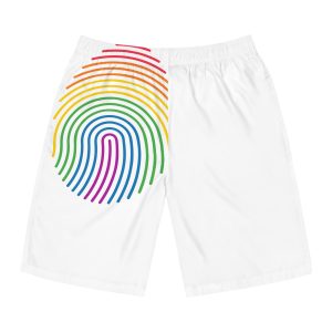 Finger Print Rainbow Pride Love Illustration Mens Board Shorts Aop