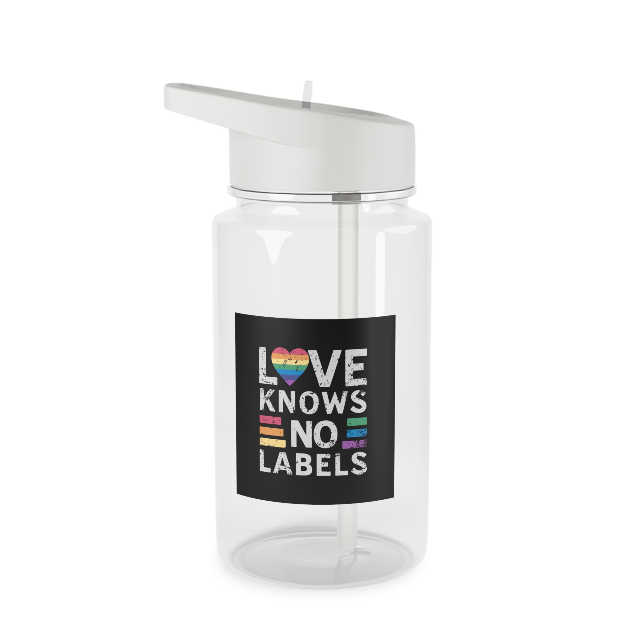 Love Knows No Labels Happy Pride Month Tritan Water Bottle