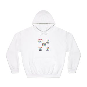 Pride Day Badges Collection Unisex Dryblend Hooded Sweatshirt