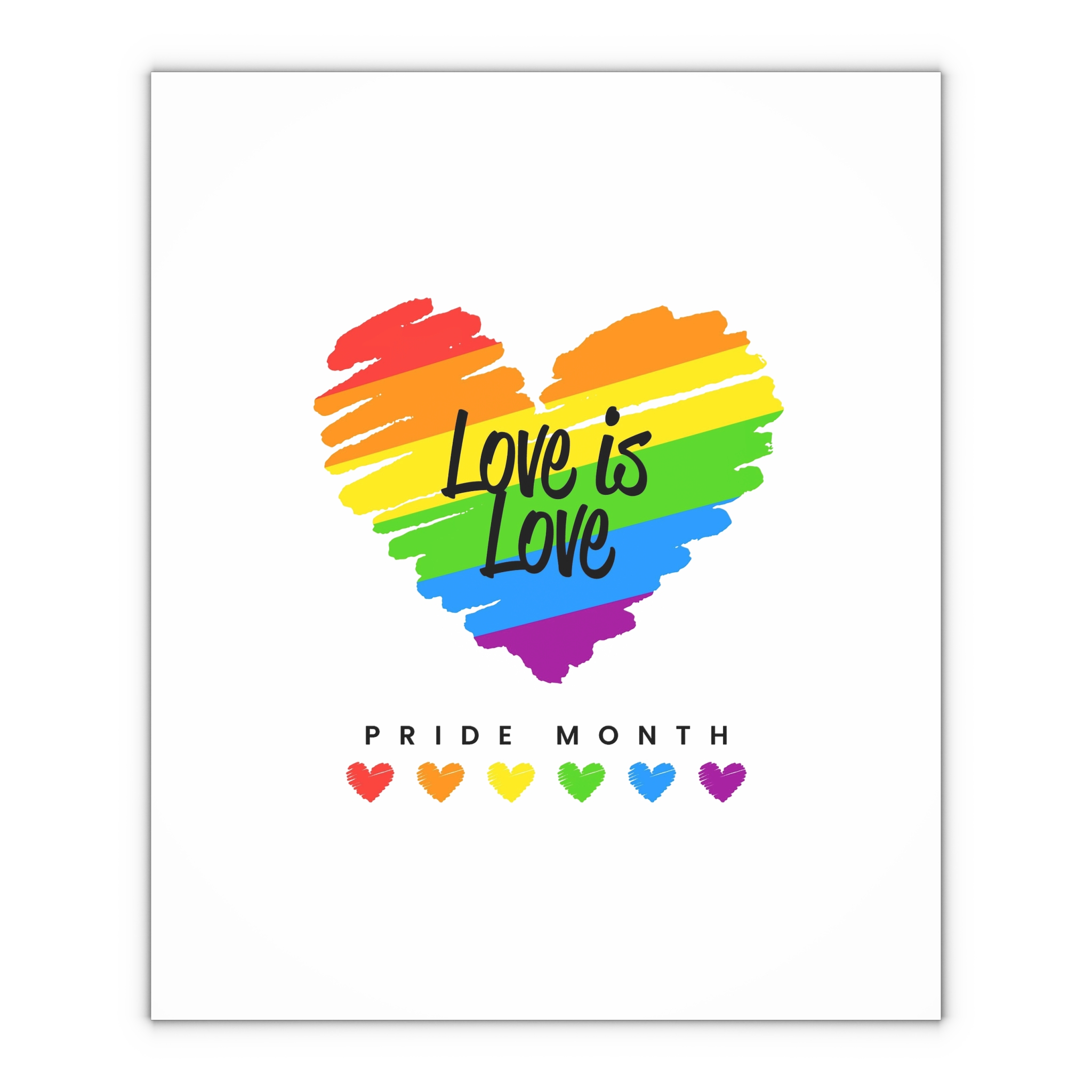 Beautiful Pride Day Flag Concept Gift Wrapping Paper Sheets 1pc - Image 4