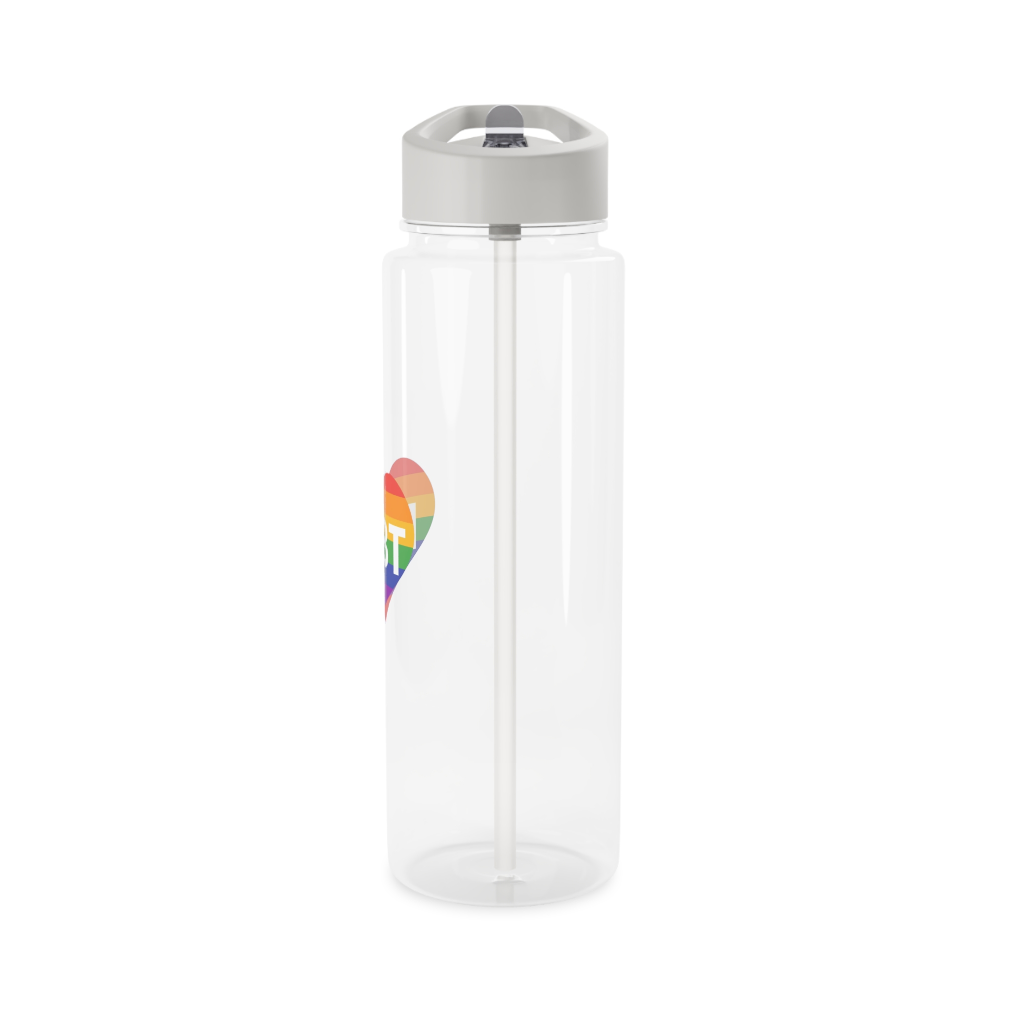 Lgbt Rainbow Colors Heart Mark Lgbt Letters Tritan Water Bottle - Image 7