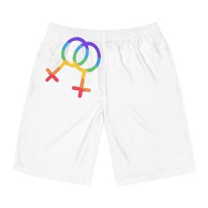 Gay Symbol Lgbtq Pride Colors Vector Illustration Mens Board Shorts Aop