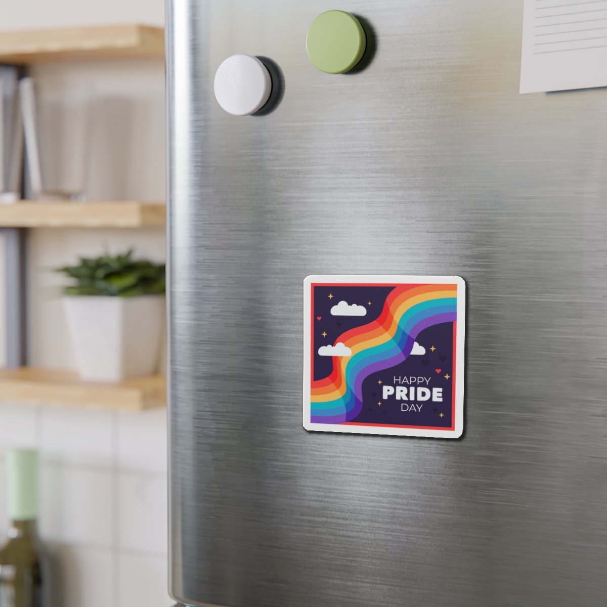 Rainbow Flag Pride Day Die Cut Magnets - Image 6