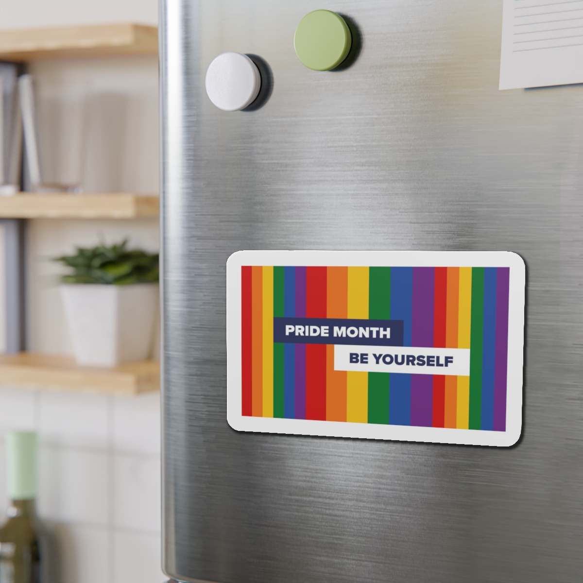 Lgbt Pride Month June Lesbian Gay Bisexual Transgender Lgbtq Flag Rainbow Vector2 Die Cut Magnets - Image 15