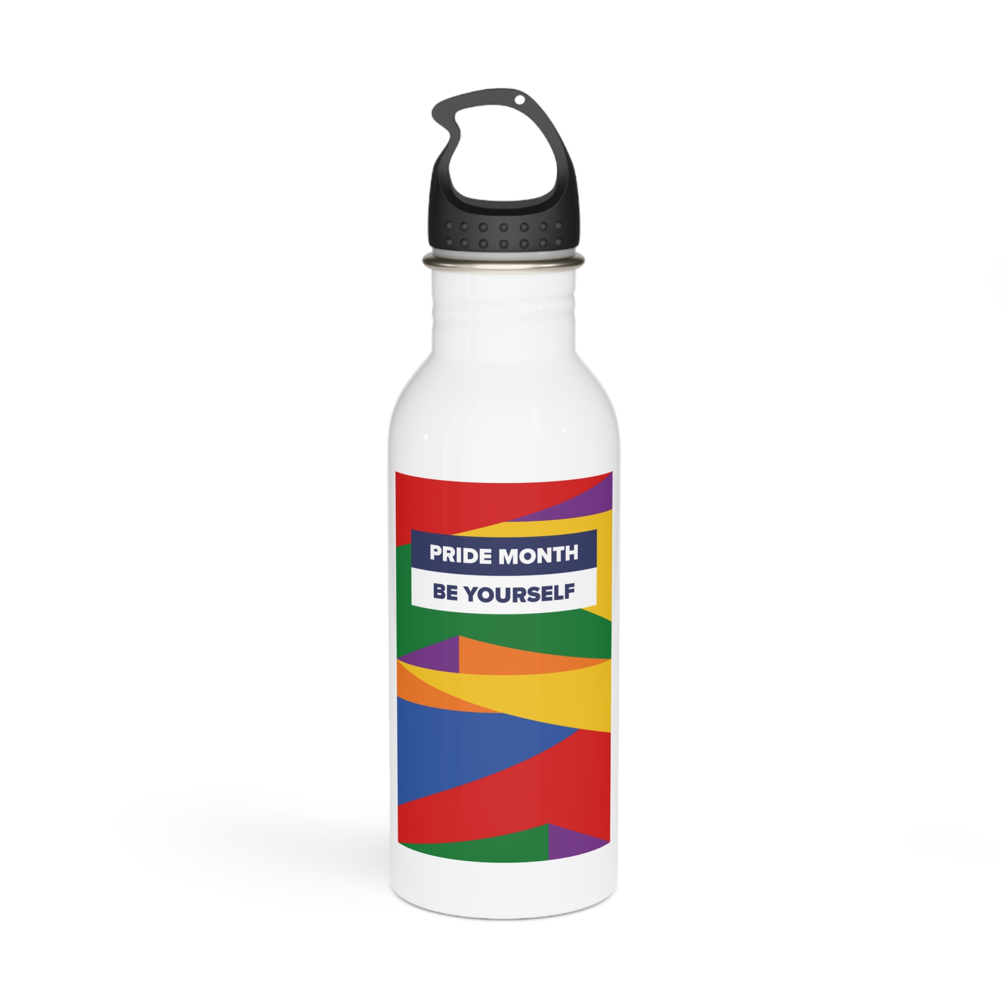 Lgbt Pride Month June Lesbian Gay Bisexual Transgender Lgbtq Flag Rainbow Vector(2) Stainless Steel Water Bottle