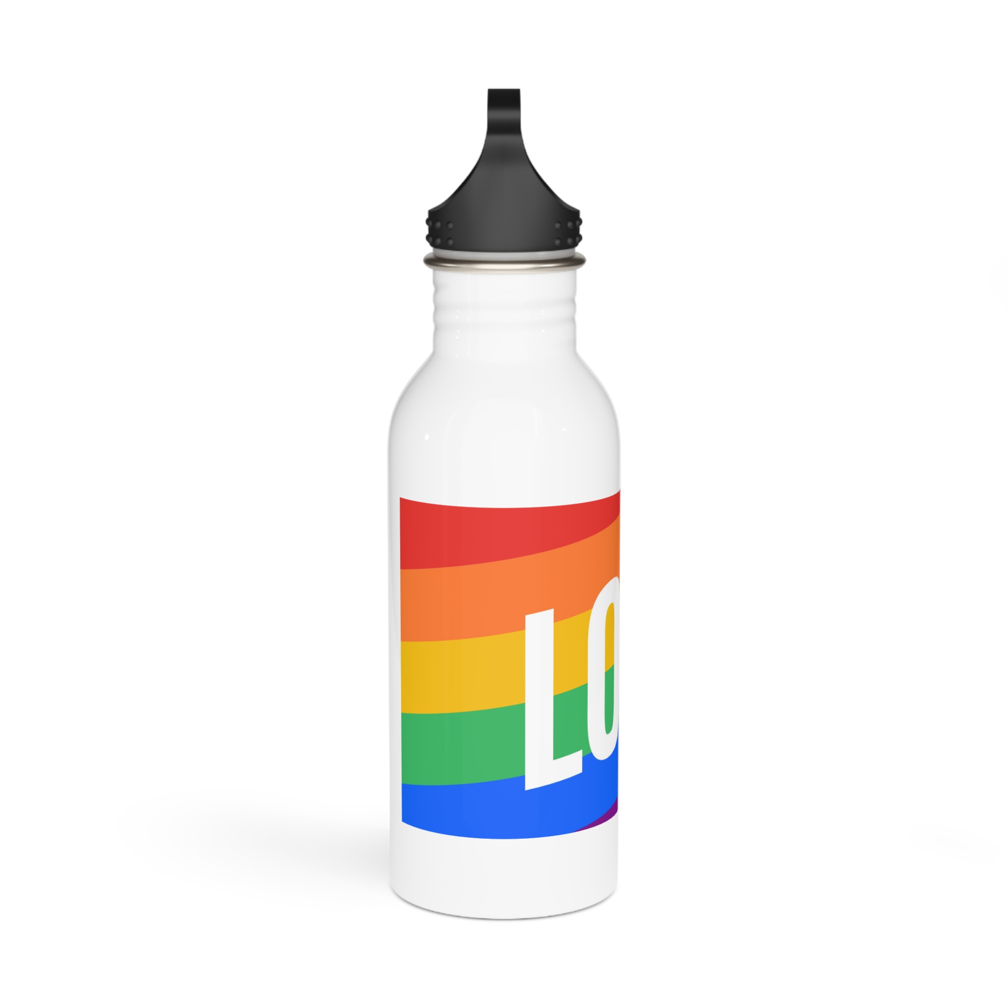 Lgbt Flag 5 Stainless Steel Water Bottle - Image 2