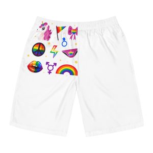 Flat Pride Month Lgbt Elements Collection(1) Mens Board Shorts Aop