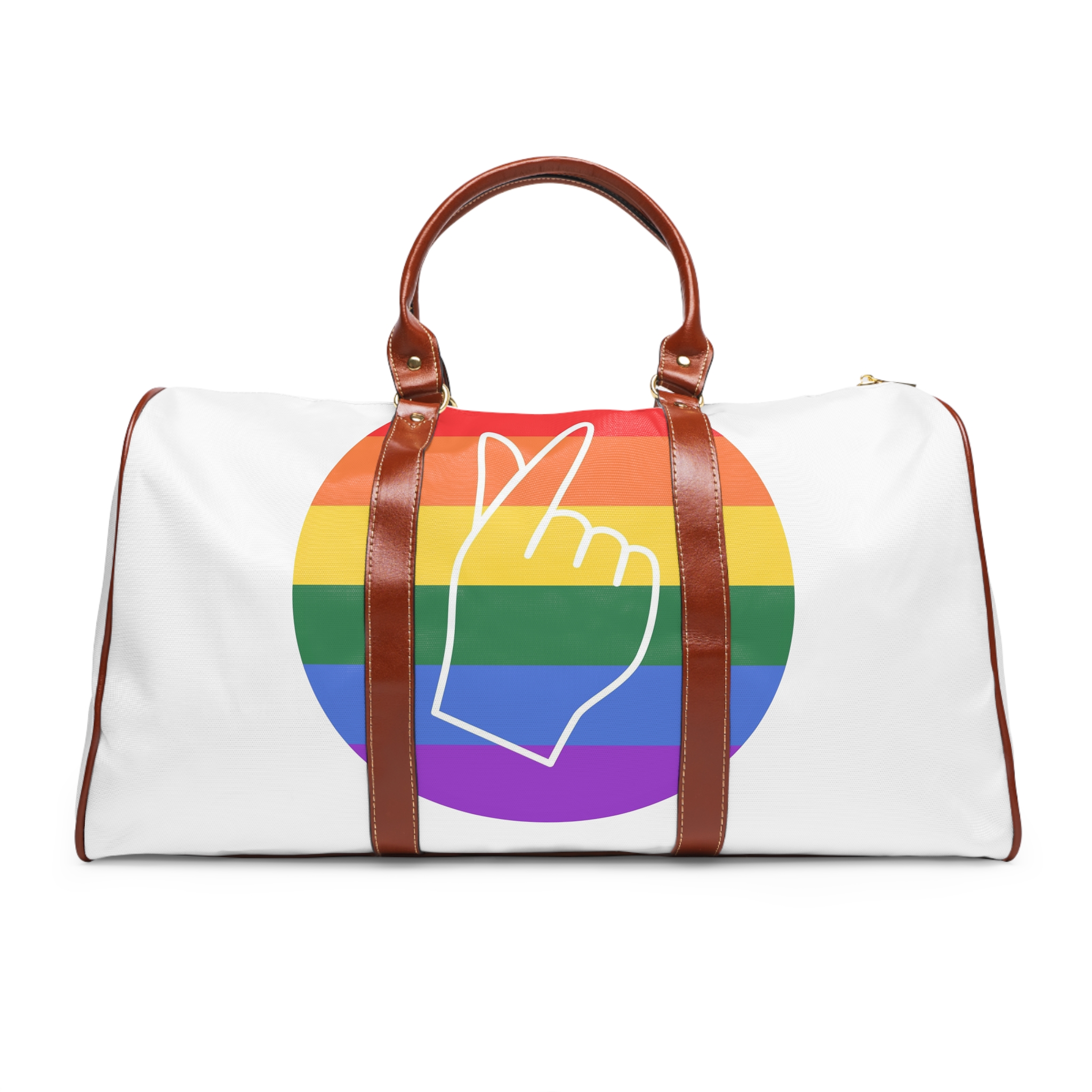 Lgbtq Diversity Rainbow Pride Concept Vector Isolated Illustration Waterproof Travel Bag