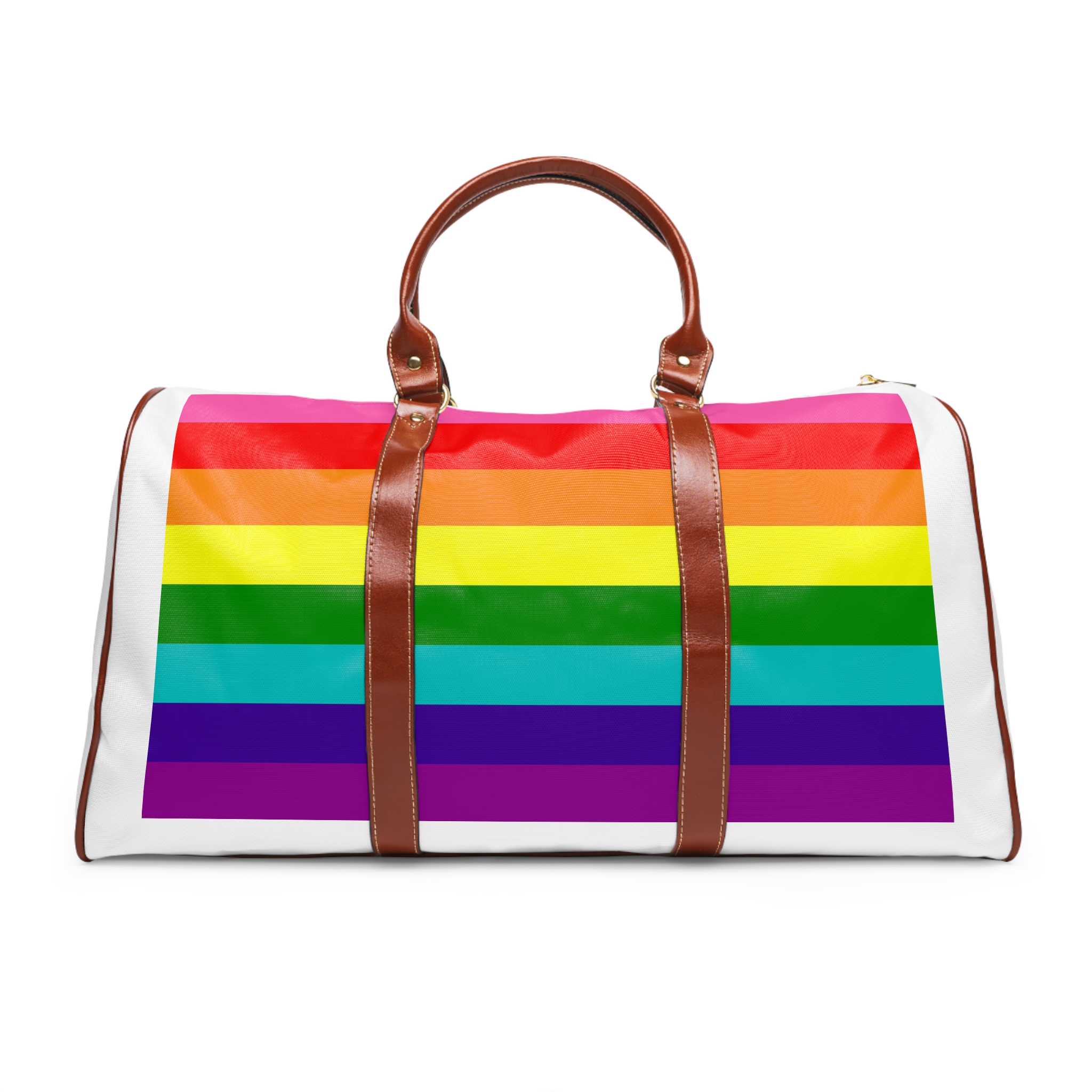 Gay Flag Rainbow Lgbt Pride Flag Global Symbol Equality Diversity Lgbtq Rights Love Acceptance Publi(1) Waterproof Travel Bag