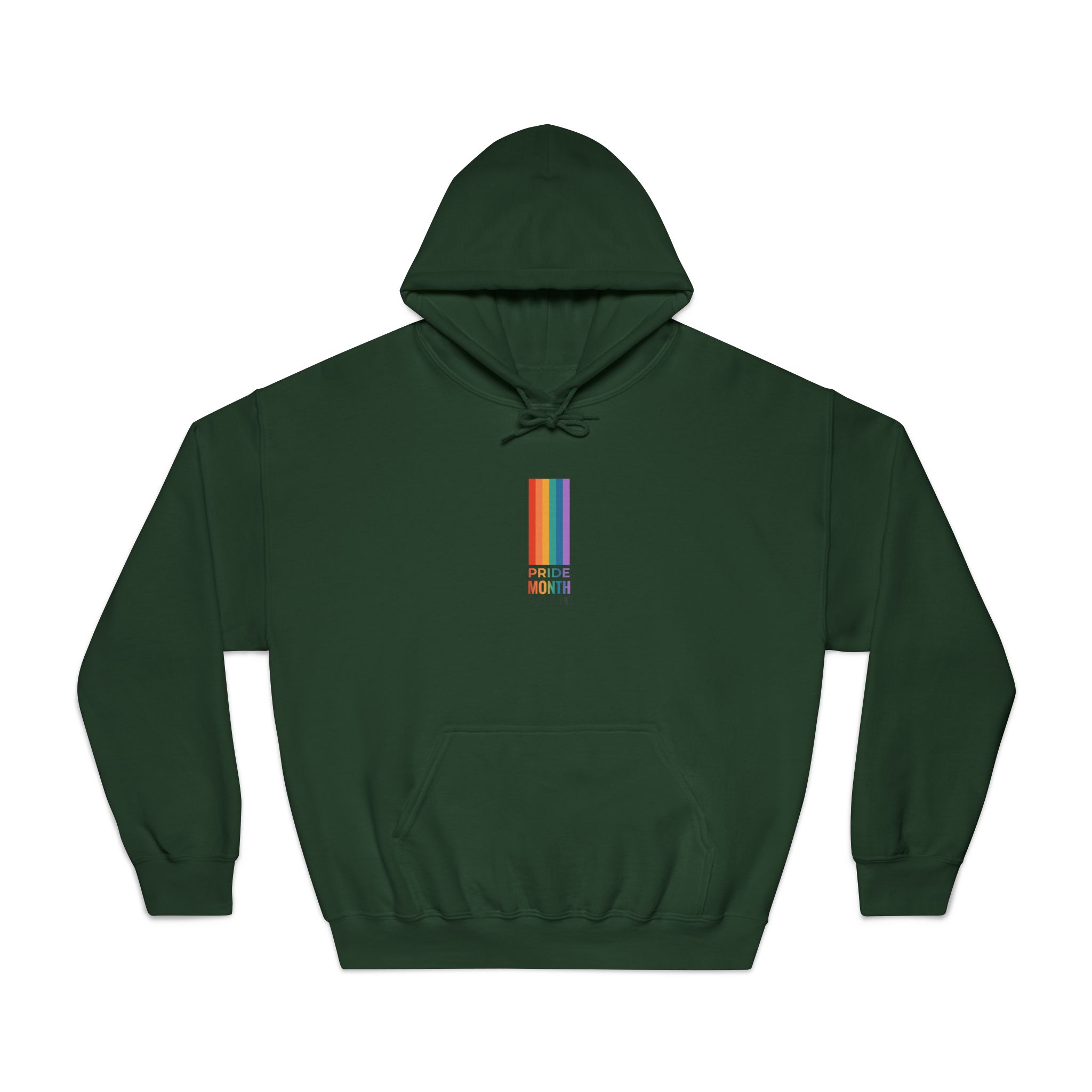 Lgbtq Pride Month Vertical Banner Card Poster Template With Rainbow Gay Parade Celebration Vector Unisex Dryblend Hooded Sweatshirt - Image 21