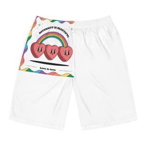Hand Drawn Illustration Pride Month Celebration(2) Mens Board Shorts Aop