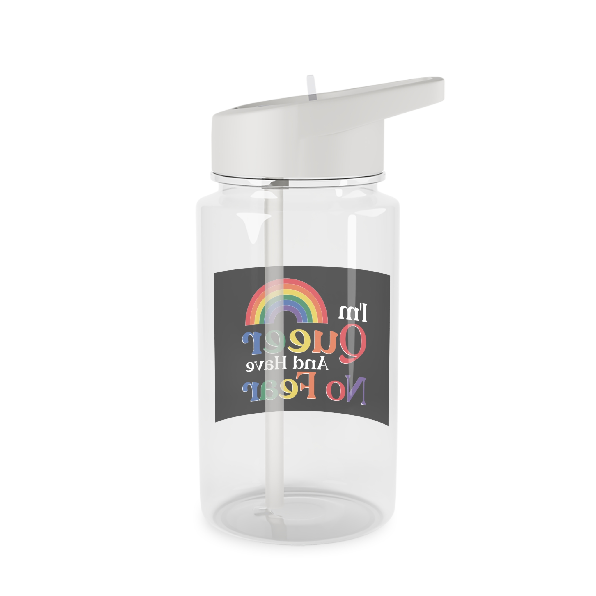 Pride Lgbtq Gay Typography Vector Tshirt Design(13) Tritan Water Bottle - Image 2
