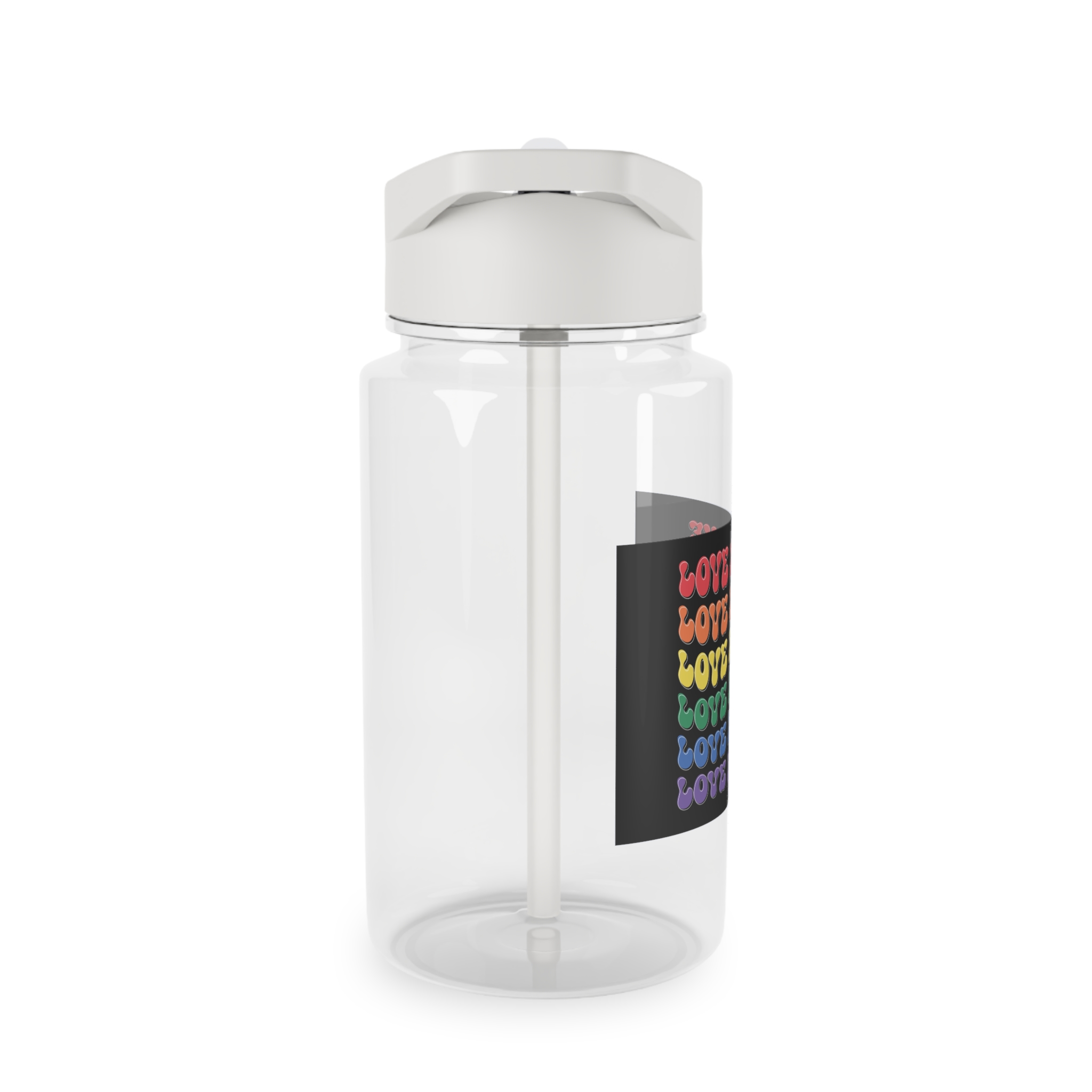 Pride Lgbtq Gay Typography Vector Tshirt Design(8) Tritan Water Bottle - Image 4