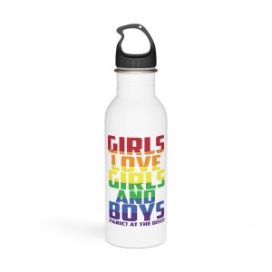 Vector T Shirt Design Template Stainless Steel Water Bottle