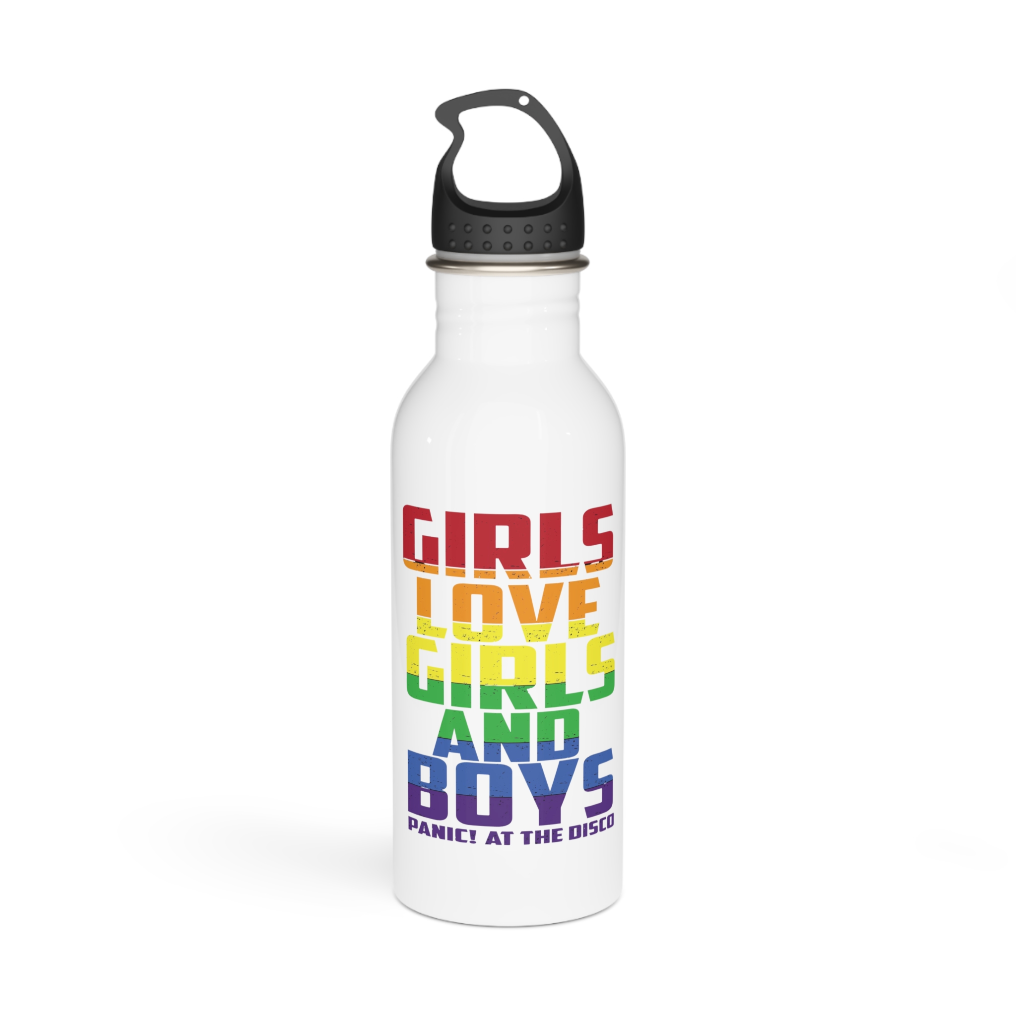 Vector T Shirt Design Template Stainless Steel Water Bottle