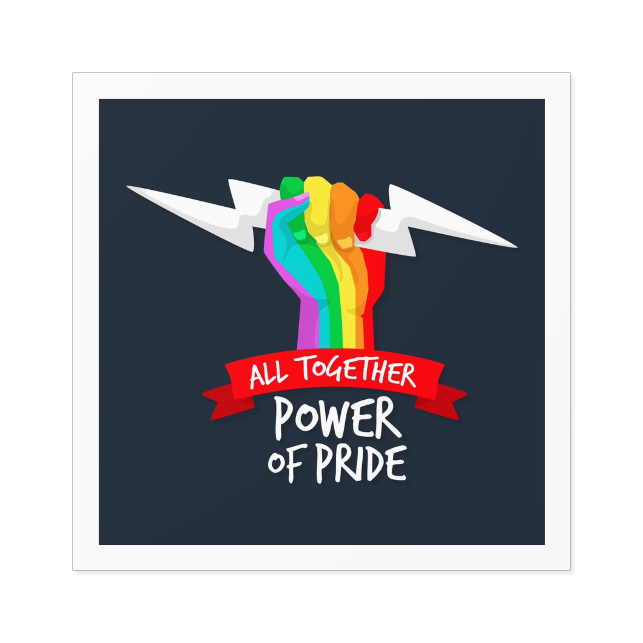 Pride Day Event Theme Laminate Stickers Square - Image 21