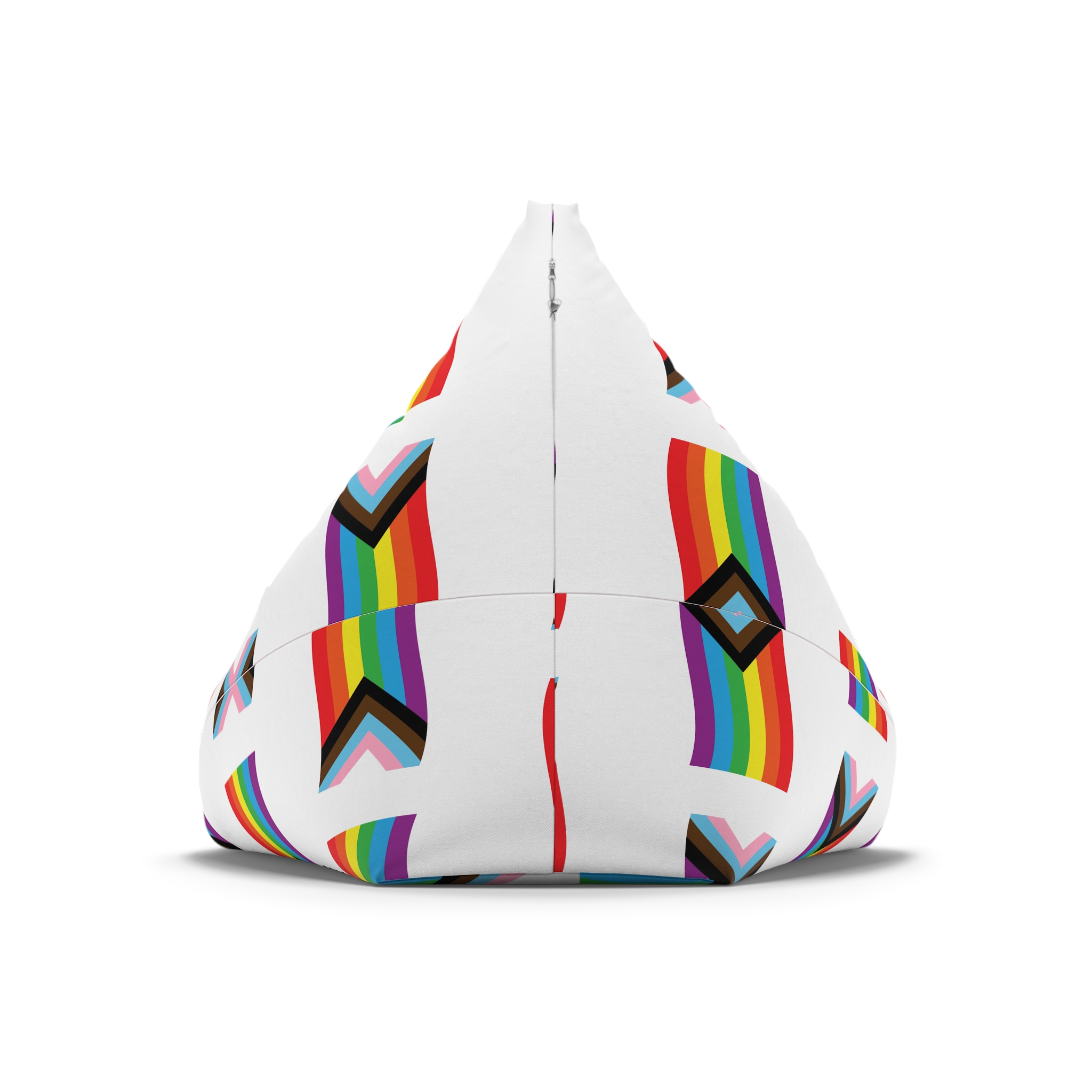 Vector Flat Cartoon New Lgbt Lgbtq Rainbow Flag Bean Bag Chair Cover - Image 6