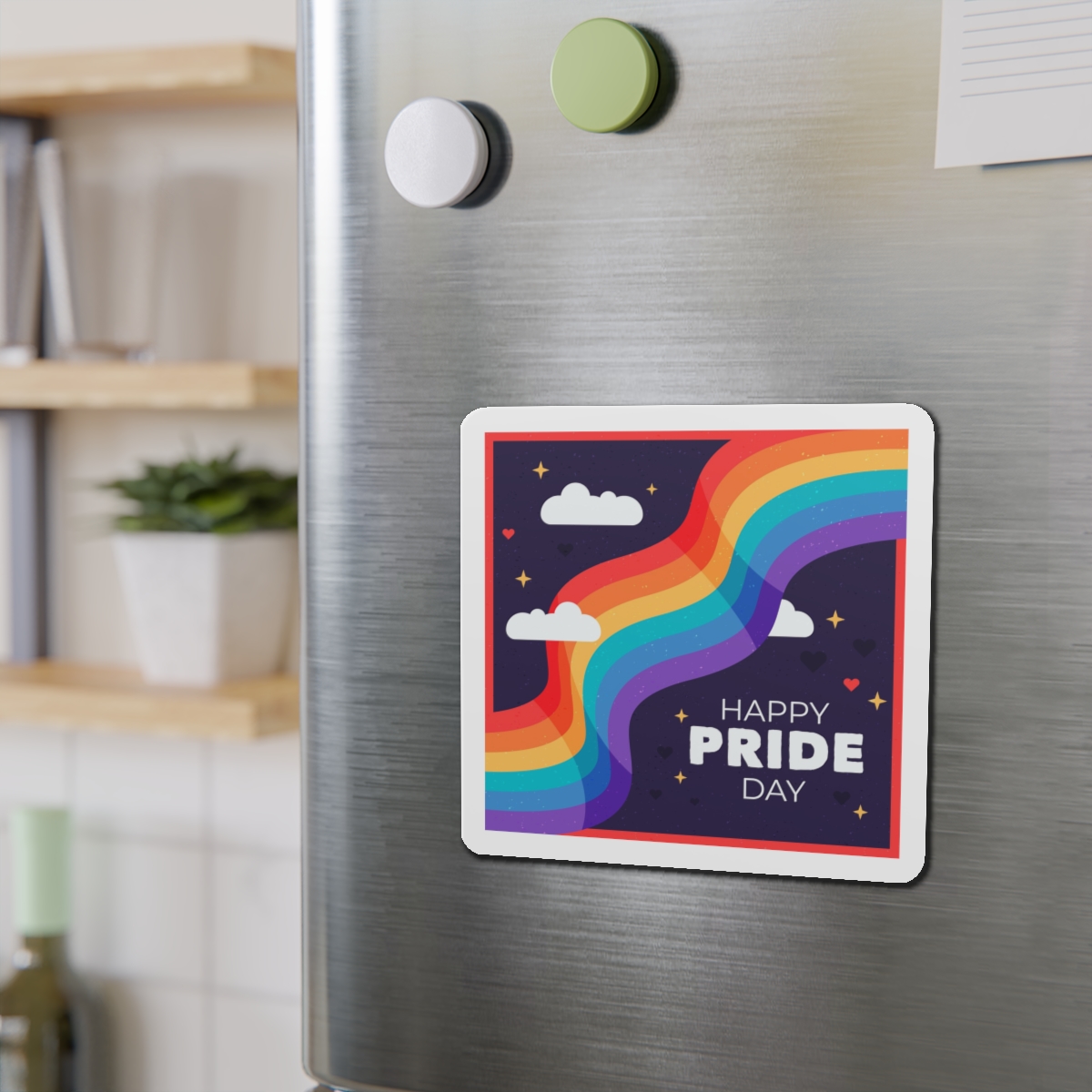Rainbow Flag Pride Day Die Cut Magnets - Image 12