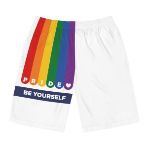 Lgbt Pride Month June Lesbian Gay Bisexual Transgender Lgbtq Flag Rainbow Vector Mens Board Shorts Aop
