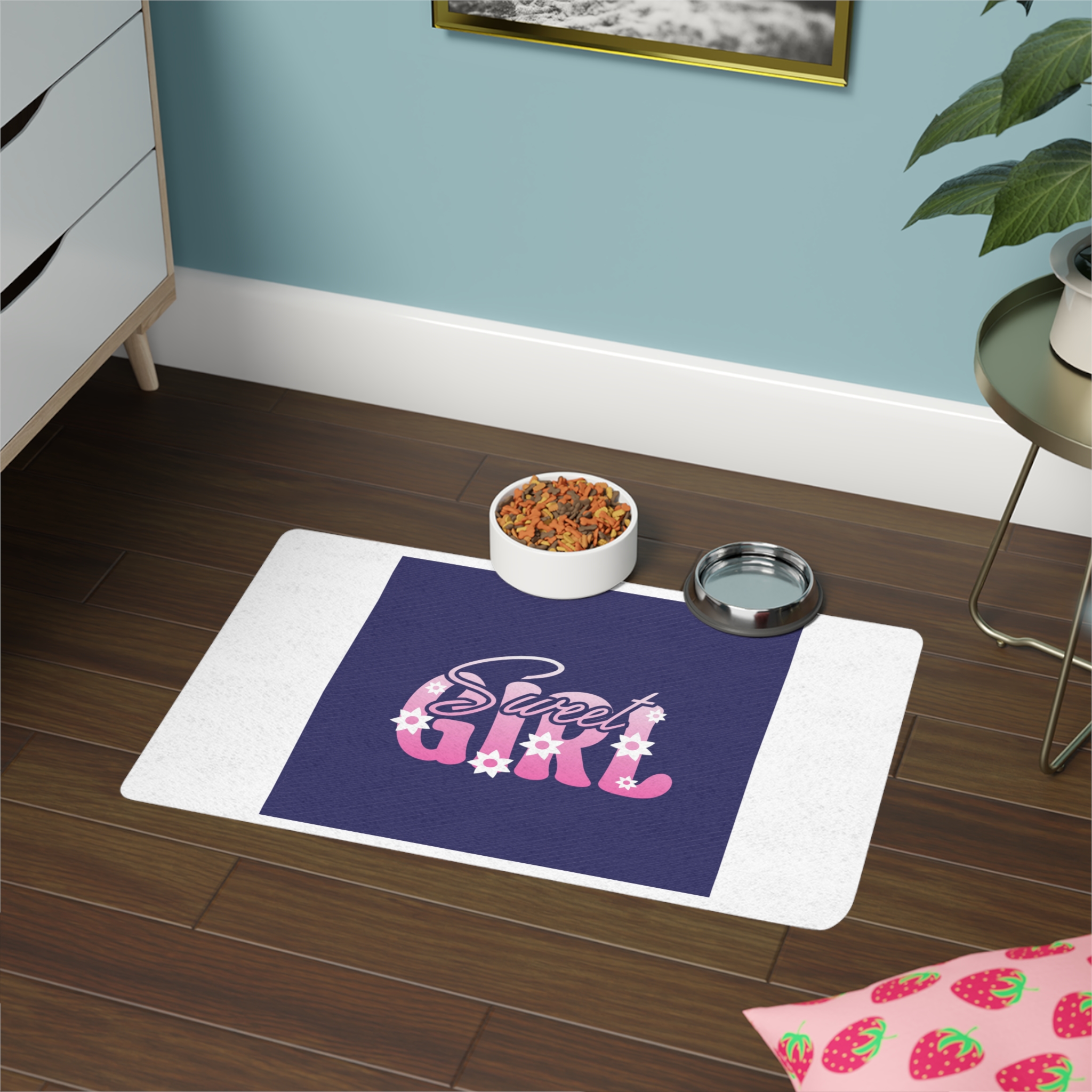Lesbian Pride Design FE58A6 Pet Food Mat 12x18 - Image 4