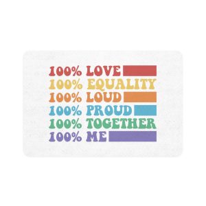 Pride Lgbt Gay Typography T Shirt Design Pet Food Mat 12x18