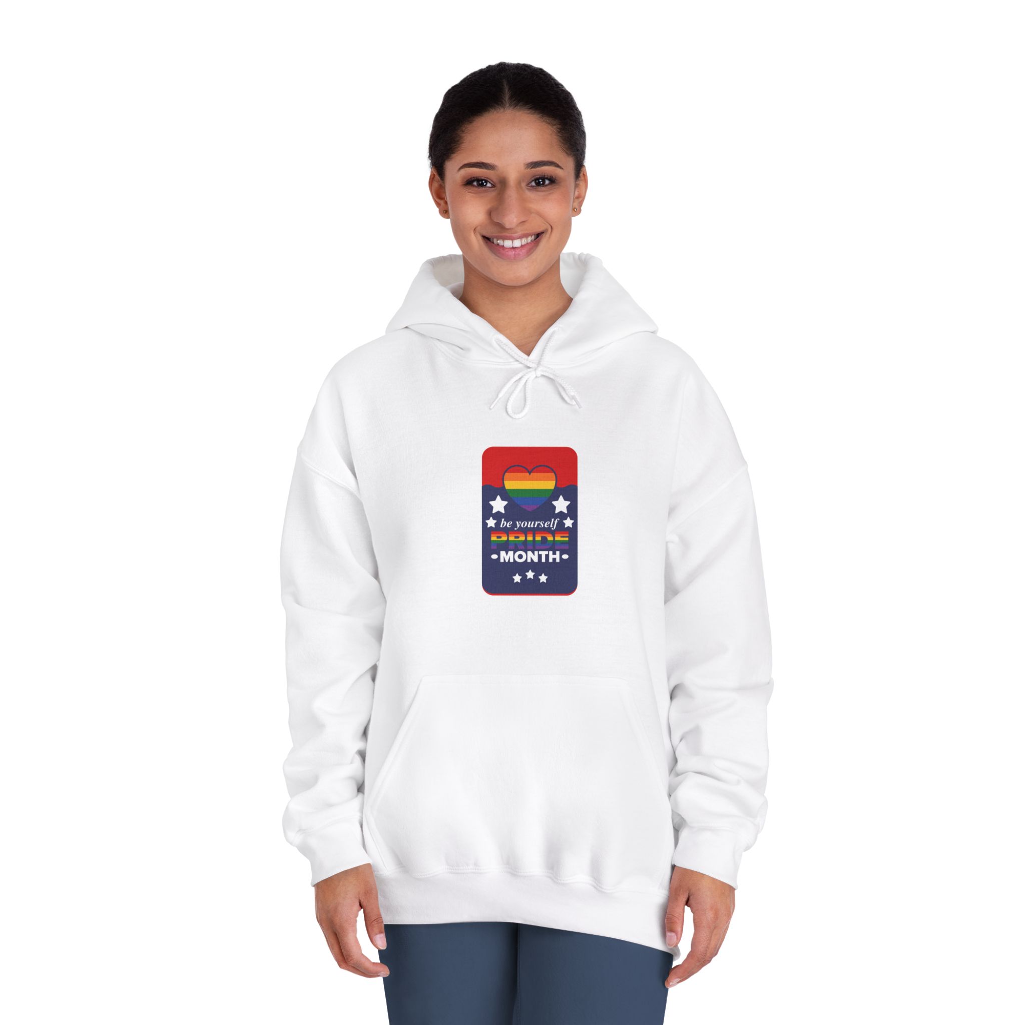 Lgbt Pride Month June Lesbian Gay Bisexual Transgender Love Lgbtq Flag Rainbow Vector Unisex Dryblend Hooded Sweatshirt - Image 4