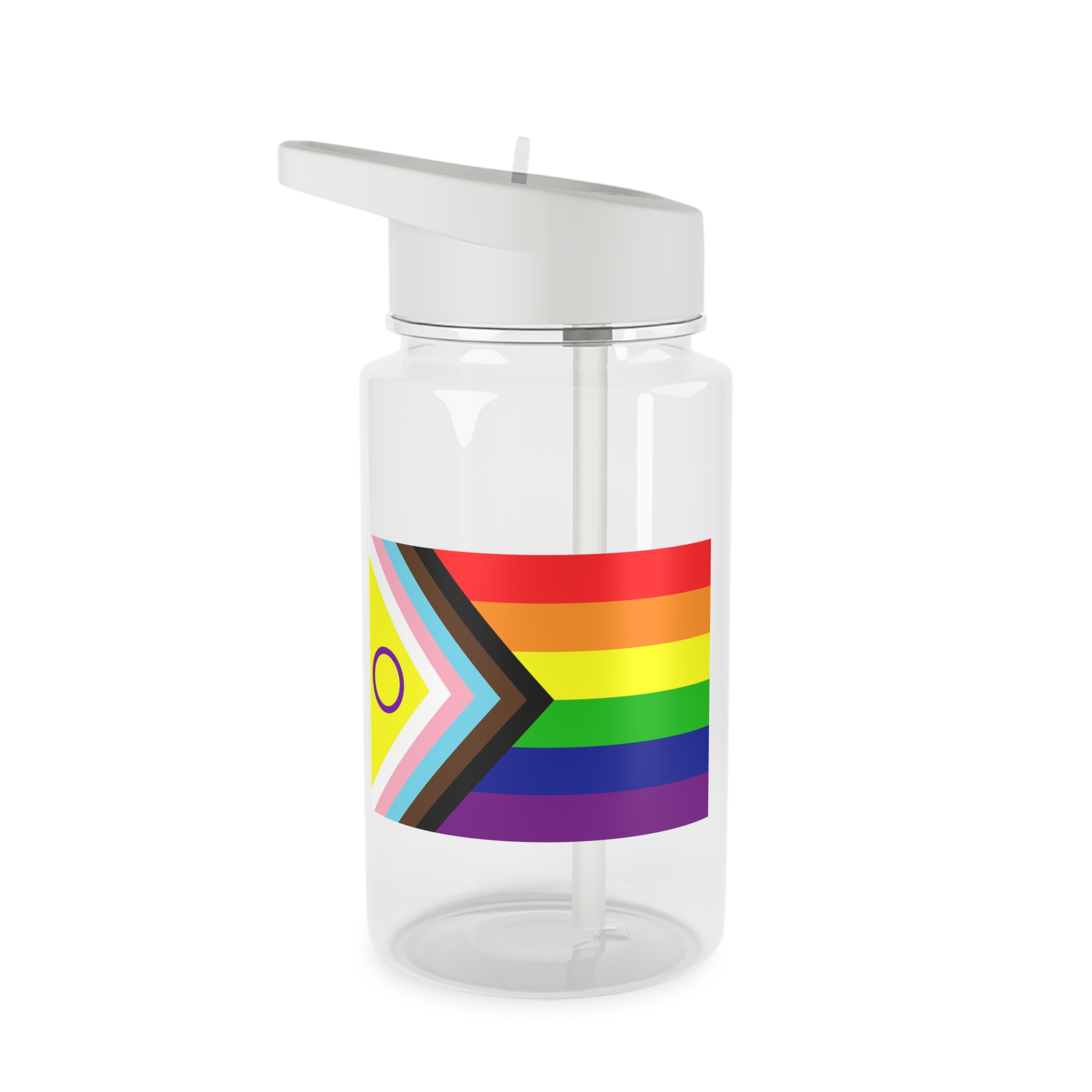 Lgbtq Pride Flag New Lgbtq Pride Flag Vector Updated Intersex Inclusive Progress Pride Flag Tritan Water Bottle