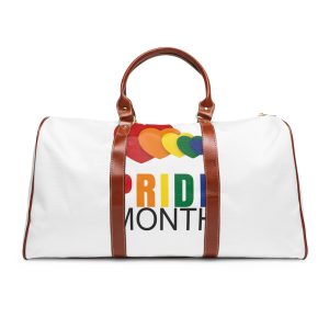 Happy Pride Month Greetings Red Orange Blue Colourful Background Social Media Design Banner Free Vector Waterproof Travel Bag