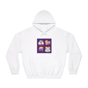 Pride Day Badges Collection Unisex Dryblend Hooded Sweatshirt