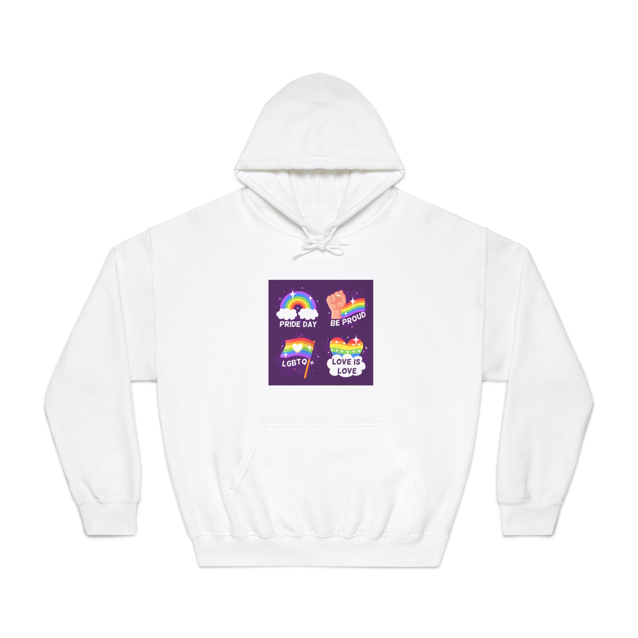 Pride Day Badges Collection Unisex Dryblend Hooded Sweatshirt