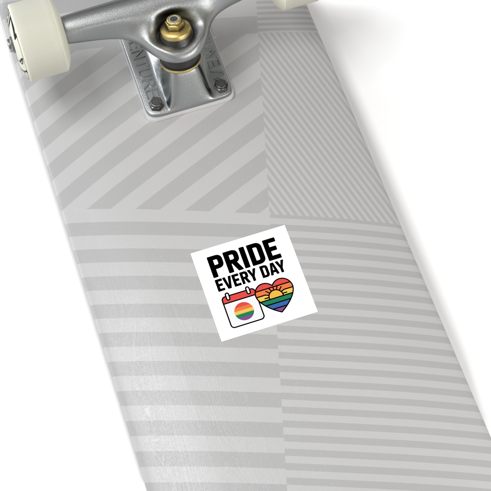 Pride Every Day T Shirt Design Isolated White Background Laminate Stickers Square - Image 4