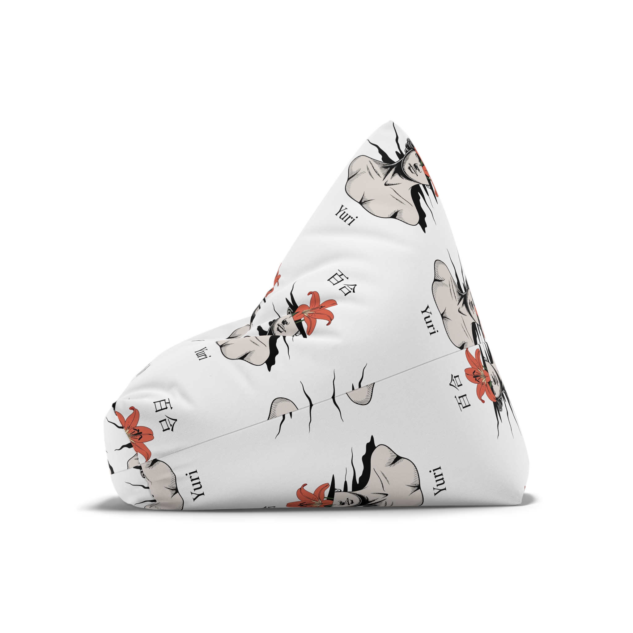 Yuri Lily Bloom Classical Sculpture Bean Bag Chair Cover - Image 8