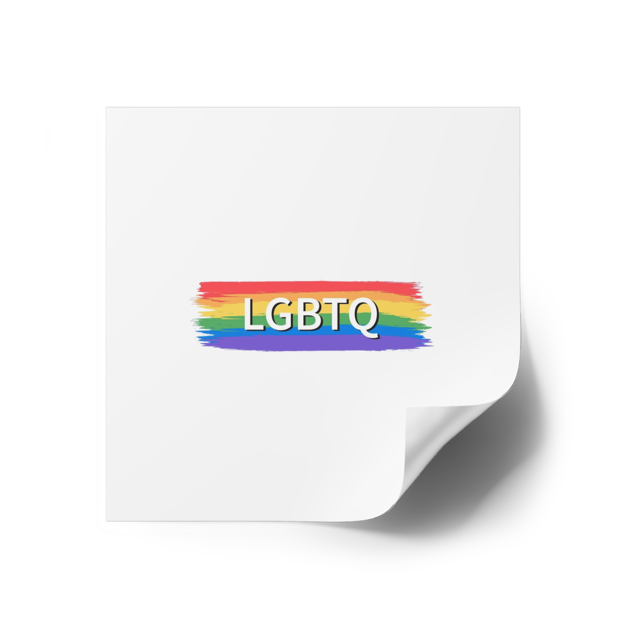 Lgbtq Rainbow Flag Pride Month June Colorful Brush Stroke Lgbtq Flag Vector Illustration Laminate Stickers Square - Image 18