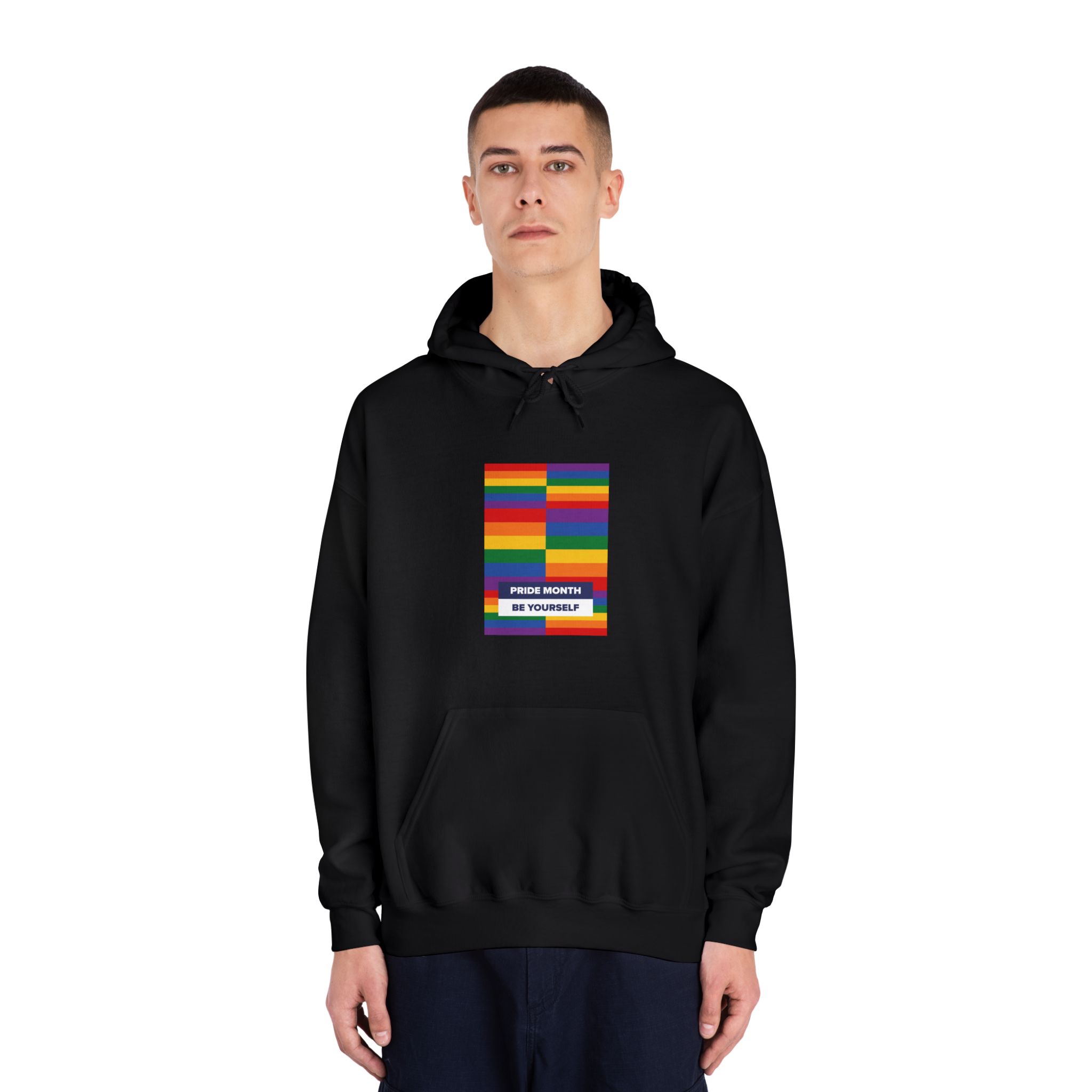 Lgbt Pride Month June Lesbian Gay Bisexual Transgender Lgbtq Flag Rainbow Vector(3) Unisex Dryblend Hooded Sweatshirt - Image 11