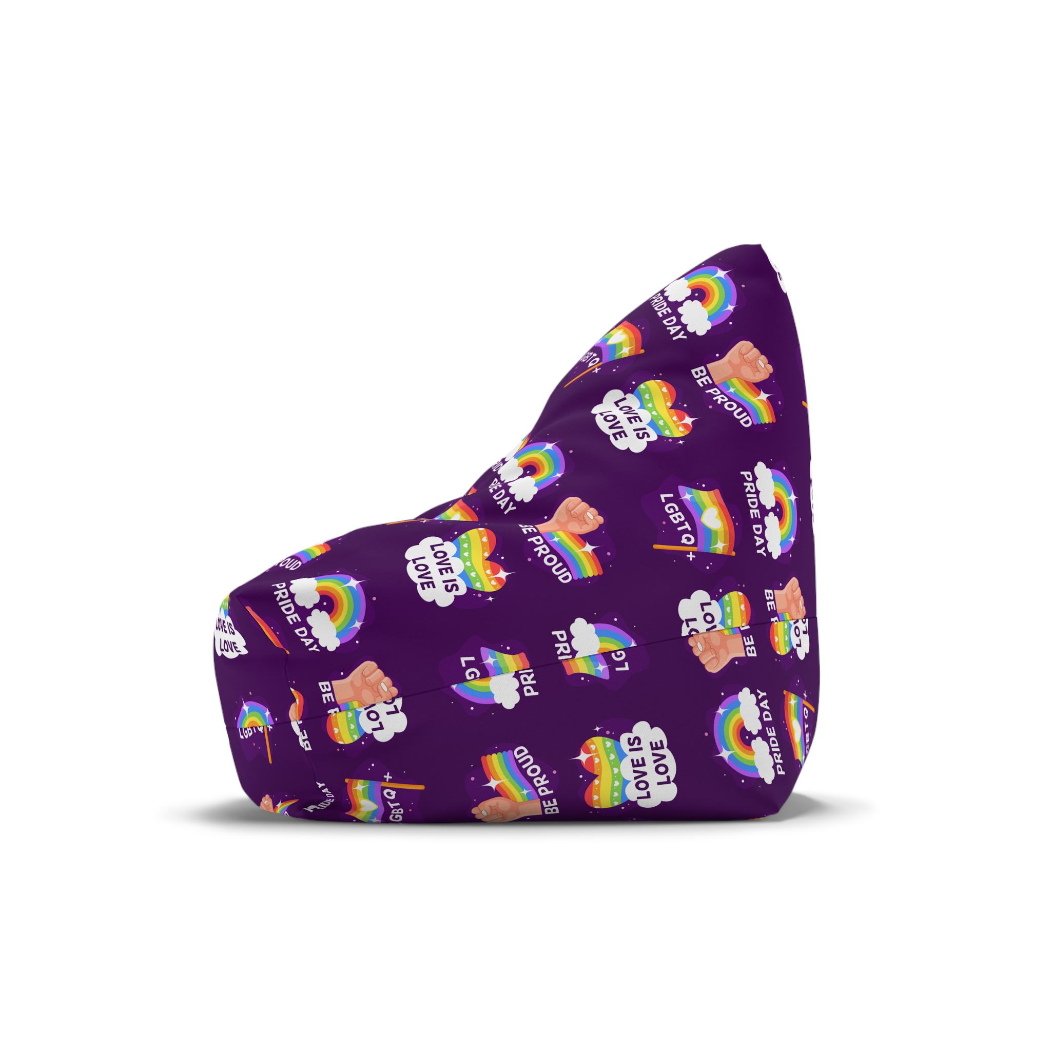 Pride Day Badges Collection Bean Bag Chair Cover - Image 4
