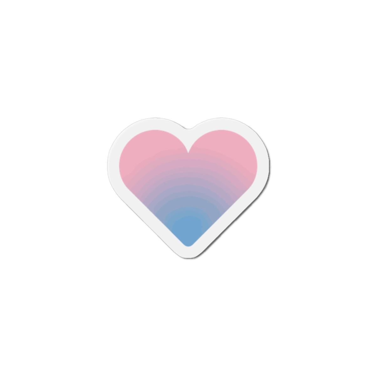 Gradient Heart Symbol Love Affection Die Cut Magnets