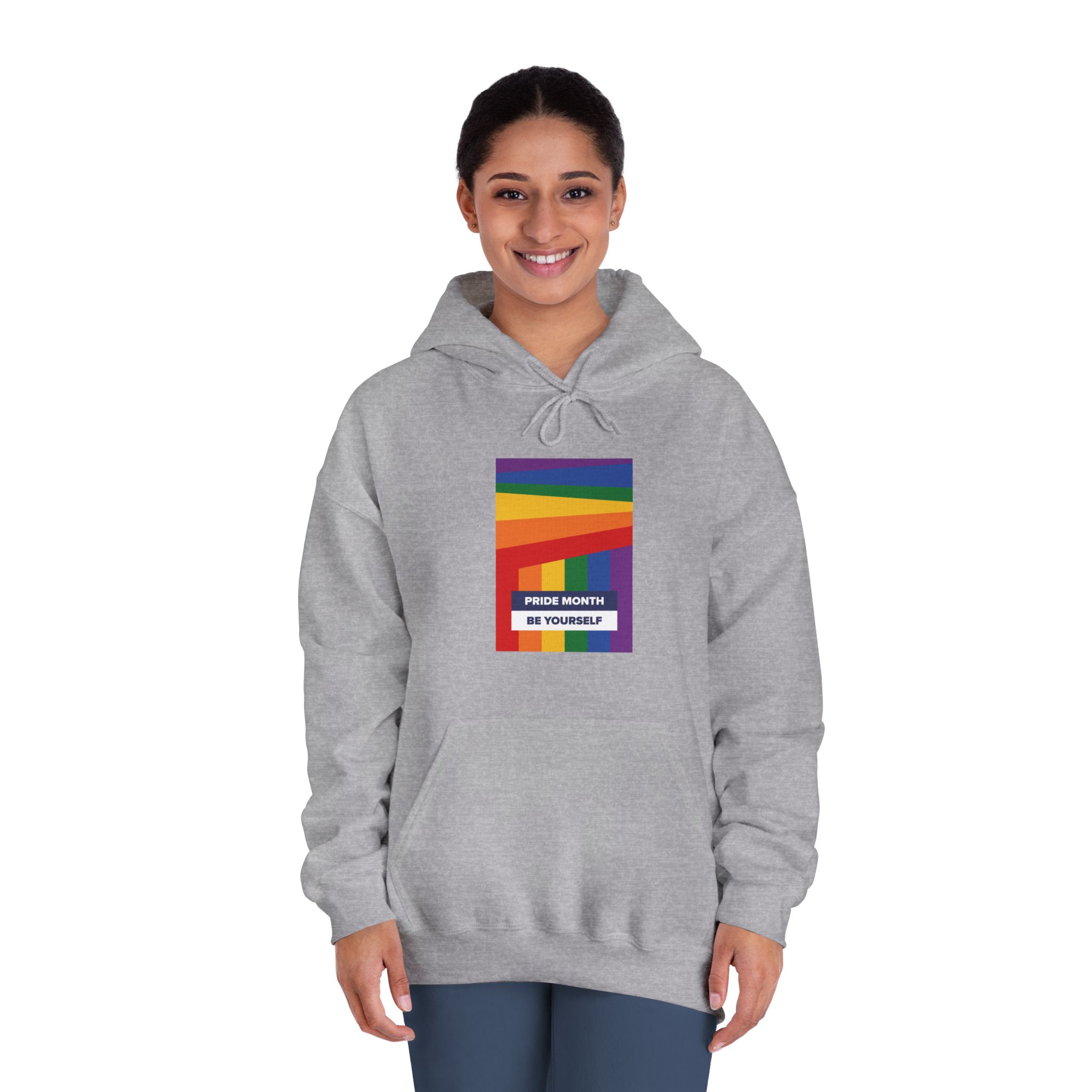 Lgbt Pride Month June Lesbian Gay Bisexual Transgender Lgbtq Flag Rainbow Vector(2)2 Unisex Dryblend Hooded Sweatshirt - Image 16