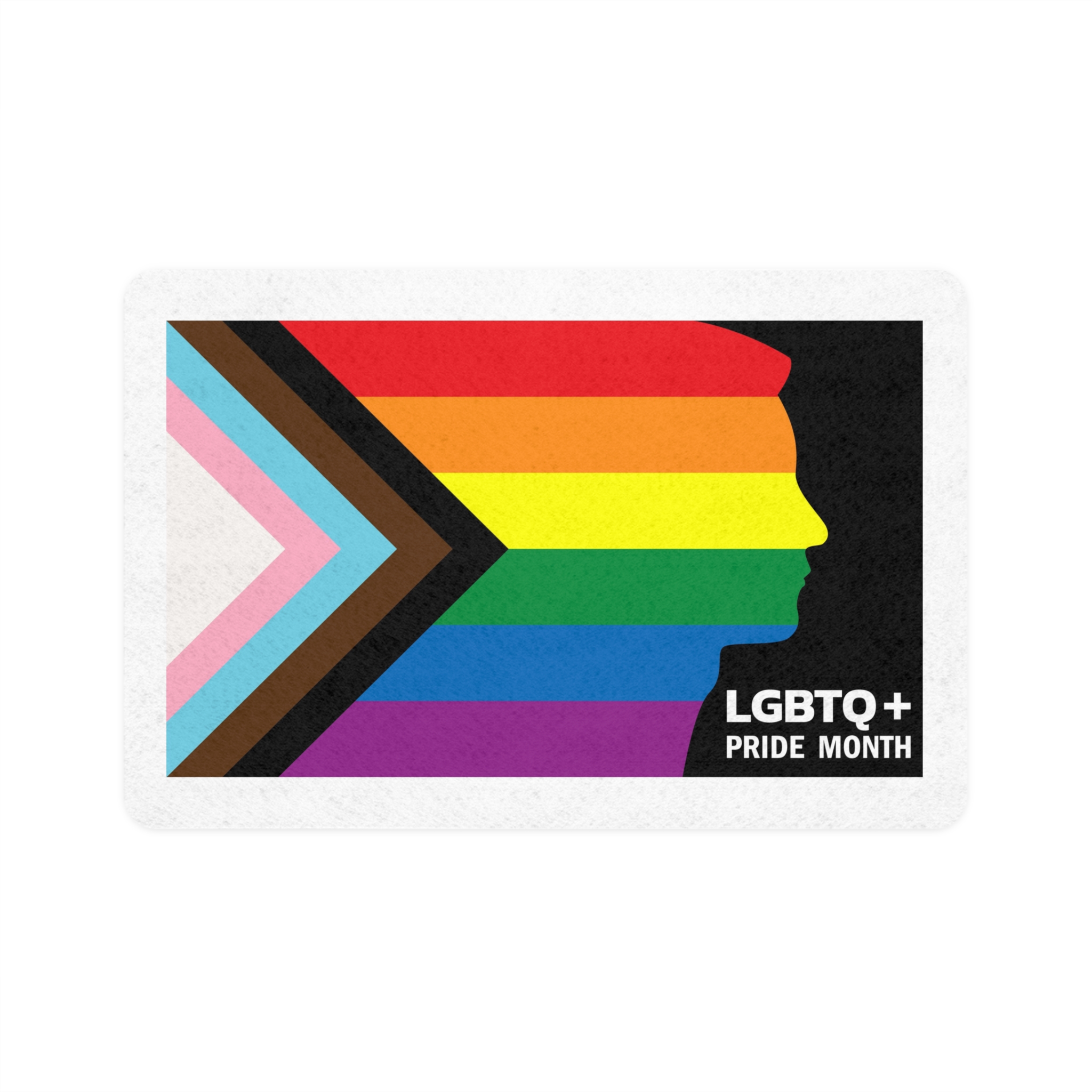 Happy Pride Day Concept Lgbtq Community Lgbt Pride Typography Vector Pet Food Mat 12x18