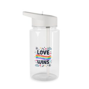 Pride Day Lettering Style Tritan Water Bottle