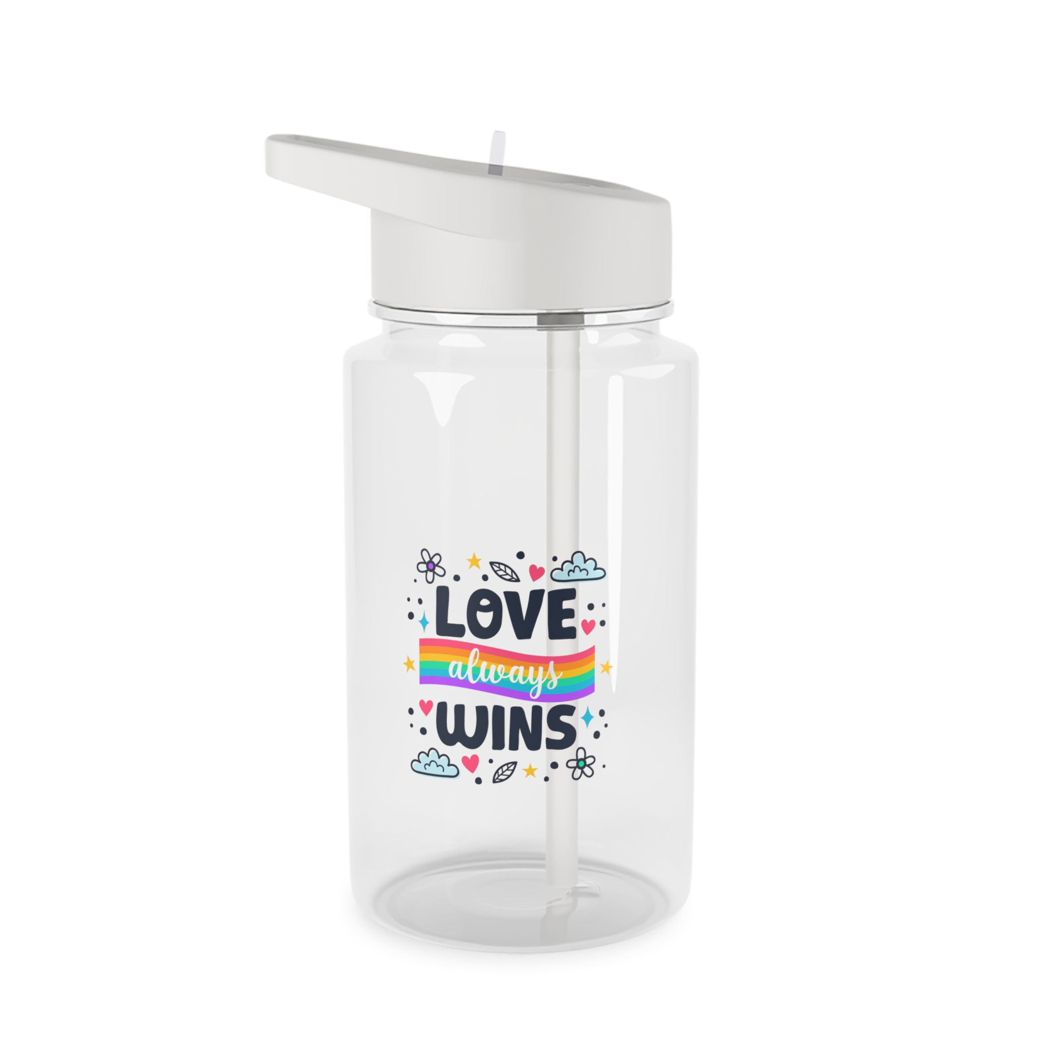 Pride Day Lettering Style Tritan Water Bottle