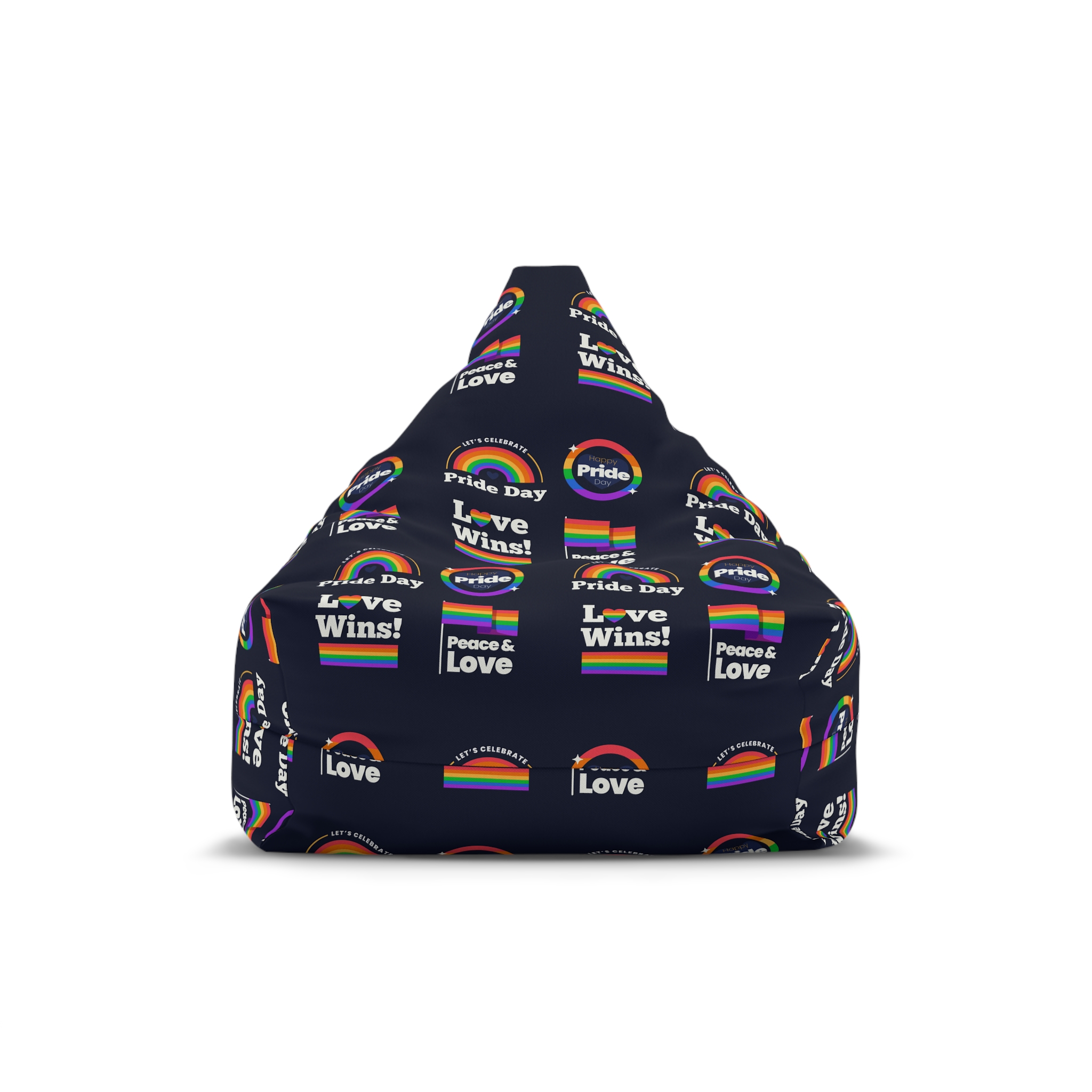 Flat Pride Day Badge Collection 2 Bean Bag Chair Cover