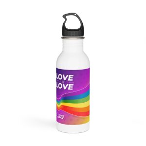 Colorful Pride Day Flag Concept Stainless Steel Water Bottle