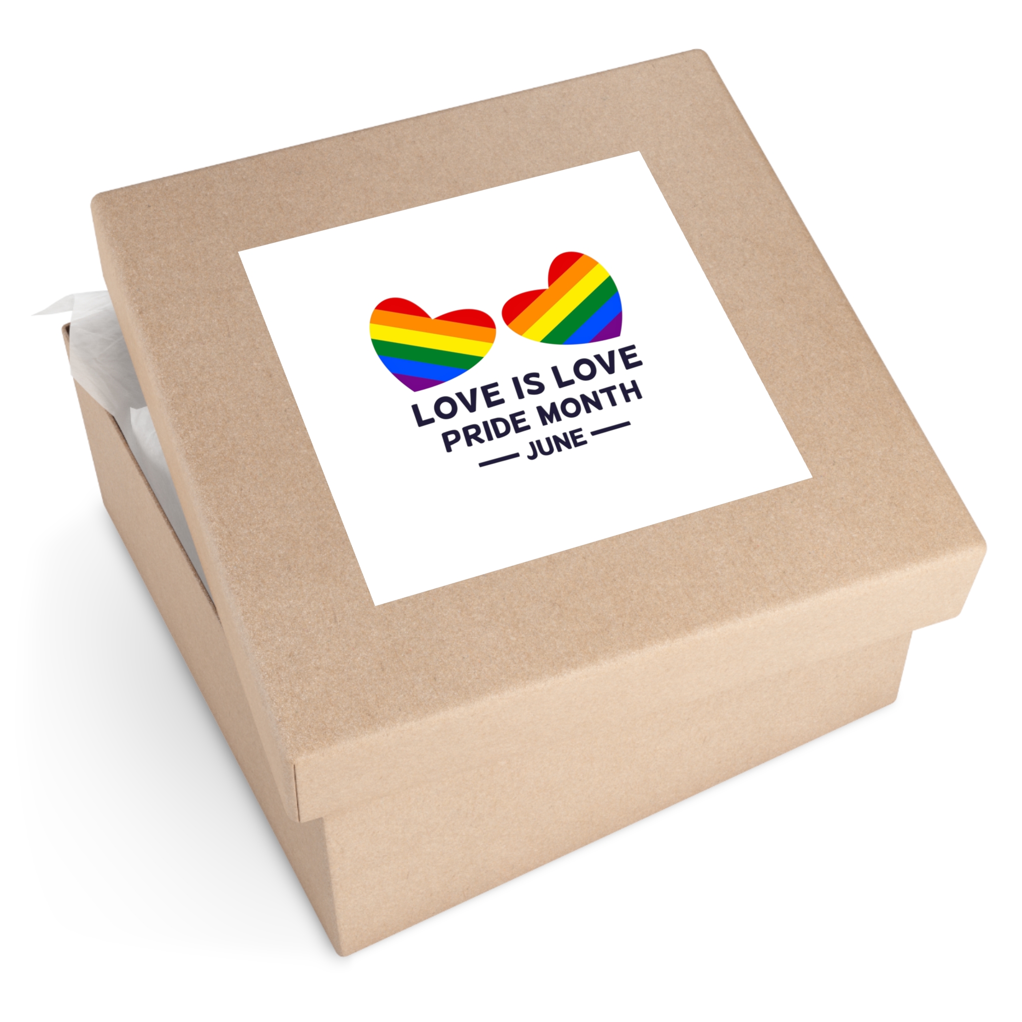 Lgbtq Pride Month June Every Year Rainbow Sign Pride Community Design Banner Poster Card Background Template Laminate Stickers Square - Image 59